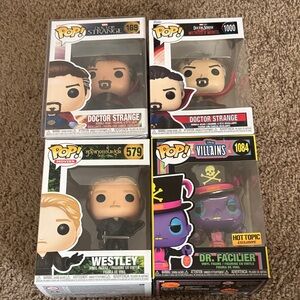 Funko Pop Vinyl Figures - Doctor Strange, Westley, Dr. Facilier